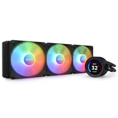 【八週年大激減】NZXT Kraken Elite 360 RGB /V2 360mm AIO liquid cooler (Black/WHITE) - Kraken Elite 360 RGB / 黑色