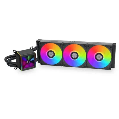 LIAN LI 聯力 GALAHAD II LCD 360 水冷散熱器 360mm AIO - 黑色 / ARGB 菊花鏈散熱器風扇