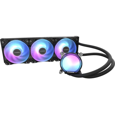TCOMAS 鈦鉭 SJ-A080 INTEL/AMD 360mm CPU 黑/白 水冷散熱器 - 黑色 / Intel