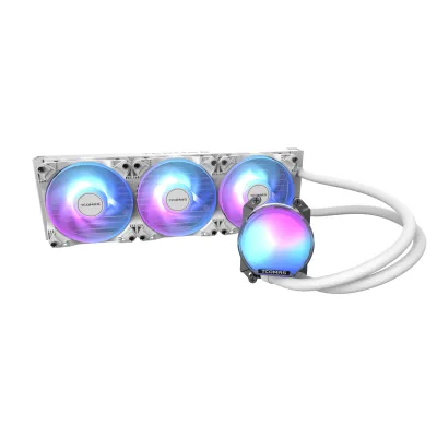 TCOMAS 鈦鉭 SJ-A080 INTEL/AMD 360mm CPU 黑/白 水冷散熱器 - 白色 / Intel