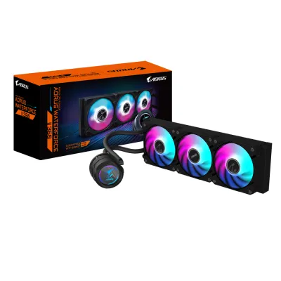 GIGABYTE 技嘉 AORUS WATERFORCE II 360 RGB 水冷散熱器 黑/白 - 黑色