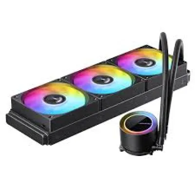 【夏日優惠】Jonsbo TG360 360mm ARGB 水冷散熱器 Black/White(黑/白) - 黑色