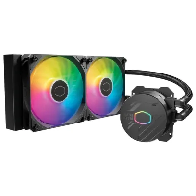 【八週年大激減】Cooler Master MasterLiquid ML240L Core ARGB 水冷散熱器 黑 / 白 - 黑色