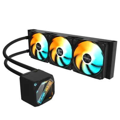 GIGABYTE 技嘉 GAMING 360 水冷散熱器  (黑/白) - 黑色