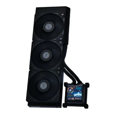 LIAN LI 聯力 HYDROSHIFT LCD 360S AIO CPU WATER COOLER (黑/白) - 黑色