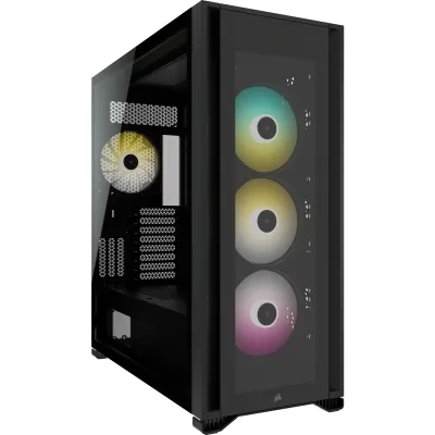 Corsair iCUE 7000X RGB Tempered Glass ATX CASE - 黑色