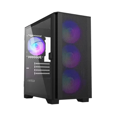 Montech AIR 100 Series M-ATX Case ARGB CASE - 黑色