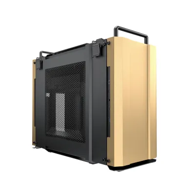 Cougar Dust 2 Mini ITX CASE 機箱 (沙/灰/銀) - 金色