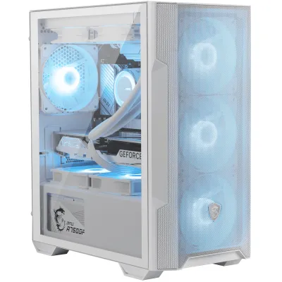 MSI 微星 MAG FORGE M100R Micro-ATX 機箱 - Black / White 黑 / 白色 - 白色