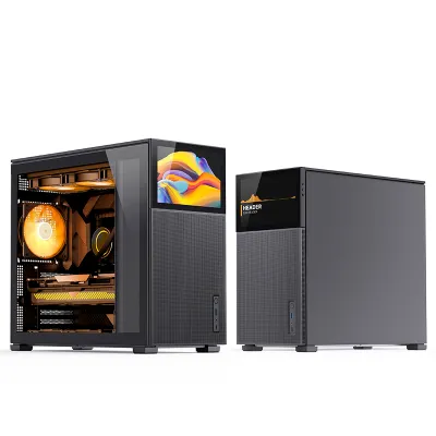 JONSBO D41 SCREEN ATX Computer Case - 黑色 / Mesh