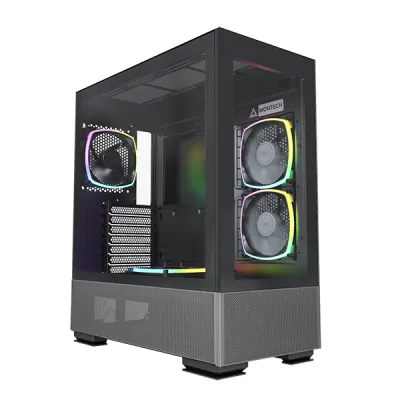 MONTECH SKY TWO ARGB ATX 機箱 (黑/藍/白) - 黑色