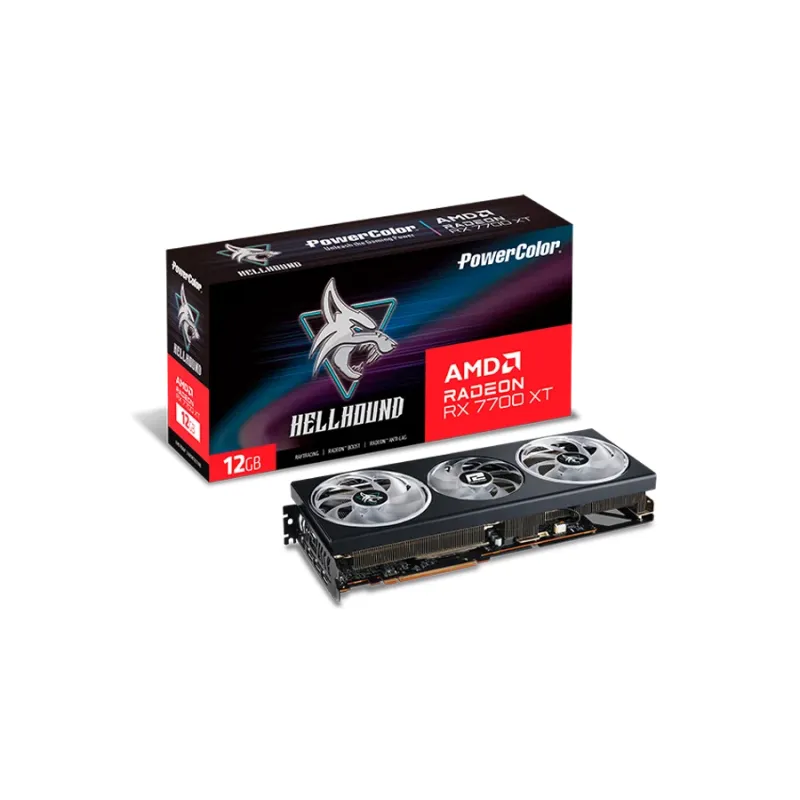 PowerColor Hellhound Radeon RX 7700XT 顯示卡 12GB