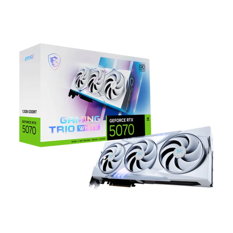 MSI 微星 GeForce RTX 5070 12GB GAMING TRIO OC 白色顯示卡