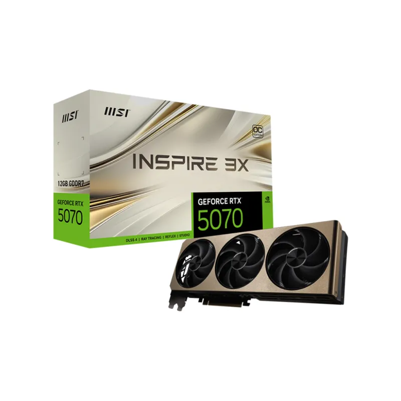 MSI 微星 GeForce RTX 5070 12GB INSPIRE 3X OC 顯示卡