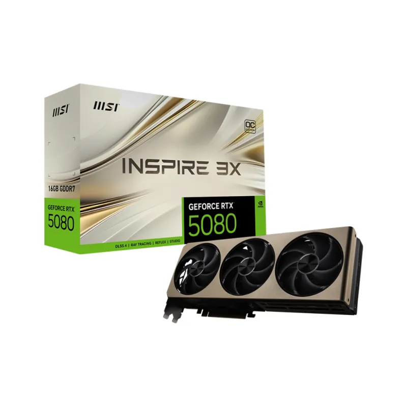 MSI 微星 GeForce RTX 5080 16GB INSPIRE 3X OC 顯示卡