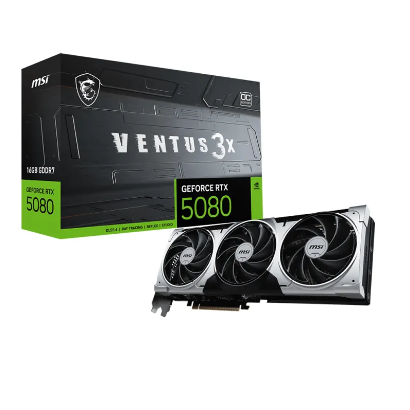 MSI 微星 GeForce RTX 5080 16GB VENTUS 3X OC 顯示卡