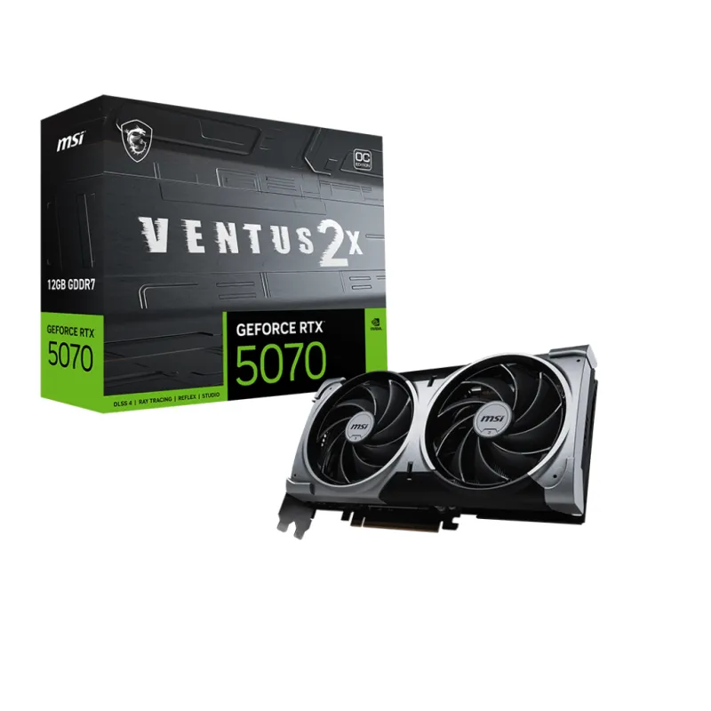 MSI 微星 GeForce RTX 5070 12GB VENTUS 2X OC 顯示卡