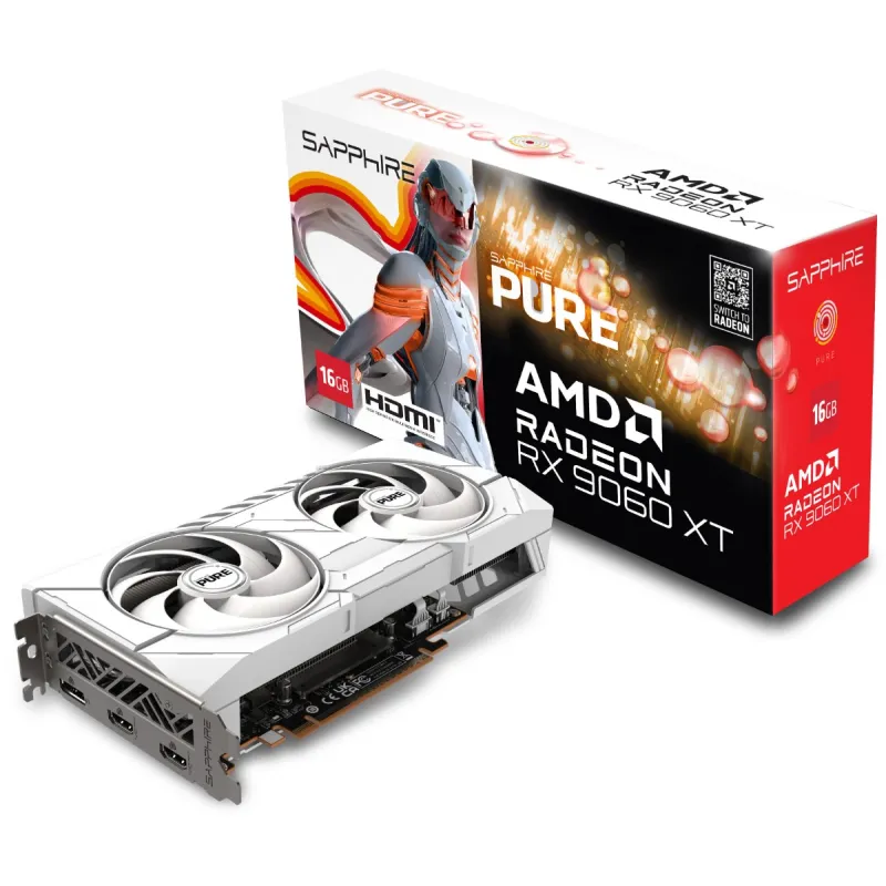 SAPPHIRE PURE AMD Radeon RX 9060 XT 顯示卡 16GB
