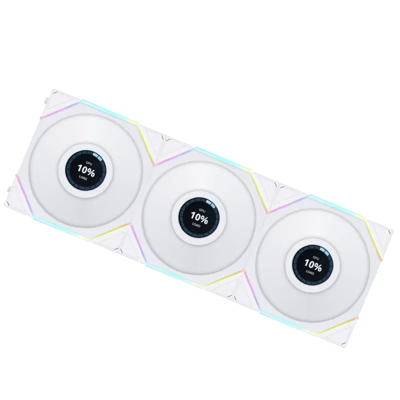 LIAN LI 聯力 UNI FAN TL LCD 120mm 3 in 1 風扇套裝 - White 白色