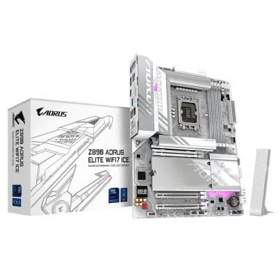 GIGABYTE 技嘉 Z890 AORUS ELITE WIFI7 ICE ATX 白色主機板 (DDR5)