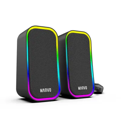 Marvo SG285 RGB Gaming Speaker 喇叭 - 黑色