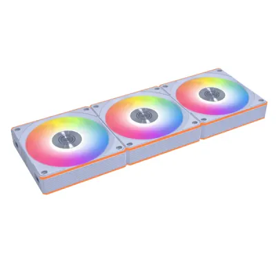 LIAN LI UNI FAN CL Wireless Reverse Blade 120mm 3 in 1 反向風扇套裝 - White 白色