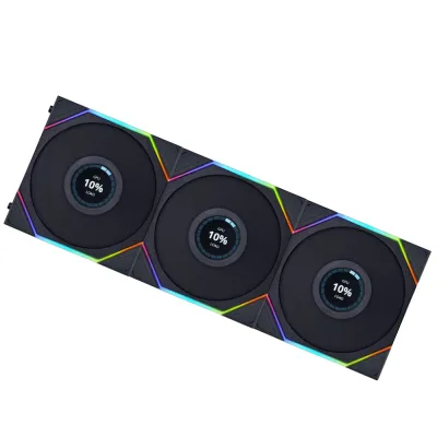 LIAN LI 聯力 UNI FAN TL LCD 120mm 3 in 1 風扇套裝 - Black 黑色