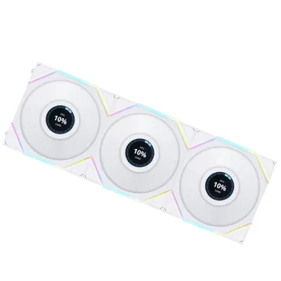 LIAN LI 聯力 UNI FAN TL LCD 120mm 3 in 1 風扇套裝 - White 白色