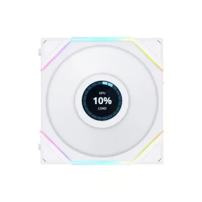 LIAN LI 聯力 UNI FAN TL LCD 120mm 單風扇 - White 白色 【沒有附控制器】