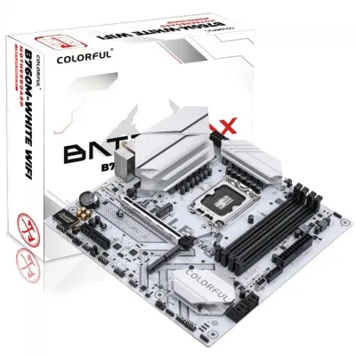 Colorful BATTLE-AX B760M-G WHITE WIFI DDR5 V20 MATX底板