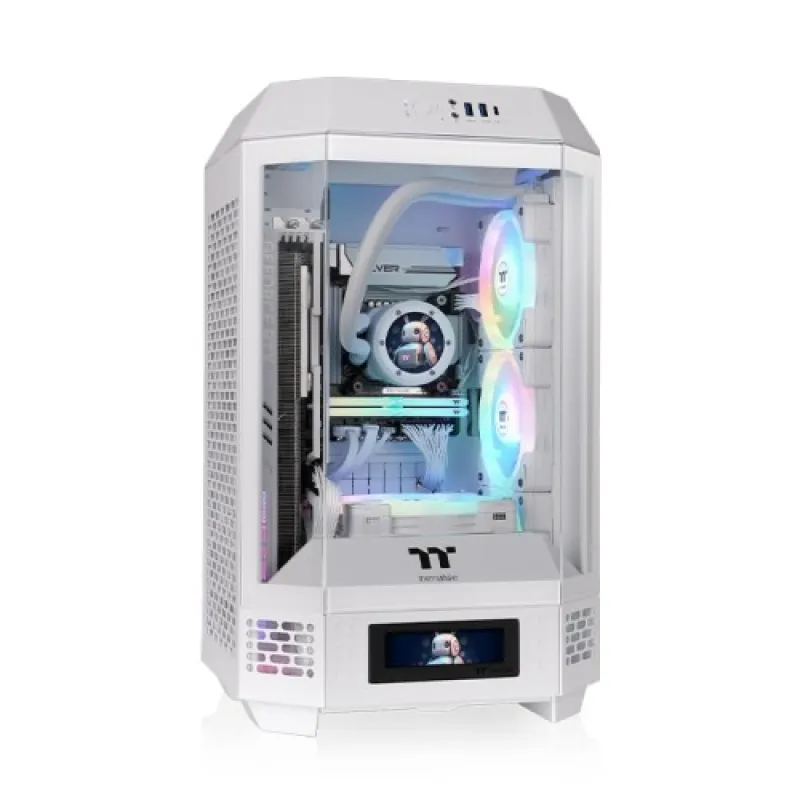 Thermaltake 曜越 The Tower 250 ITX 機箱【預裝2把120mm風扇】 - 白色