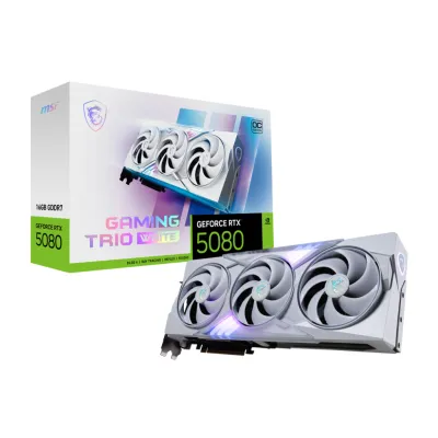MSI 微星 GeForce RTX 5080 16GB GAMING TRIO White Edition  OC 白色顯示卡