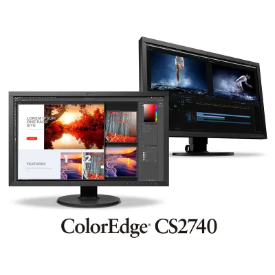 EIZO ColorEdge CS2740 4K IPS Wide-Gamut LED Hardware Calibration Monitor (With CH2700 Monitor hood )