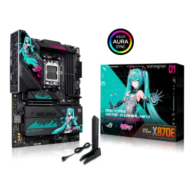 ASUS ROG初音未來 MIKU STRIX X870E-H GAMING WIFI7 主機板 HATSUNE MIKU EDITION