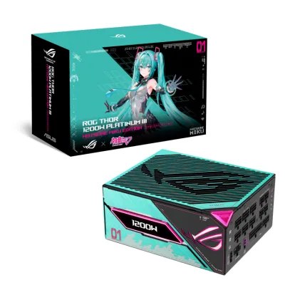 ASUS ROG初音未來 MIKU Thor III 1200W 白金牌 Hatsune Miku Edition 主機電源