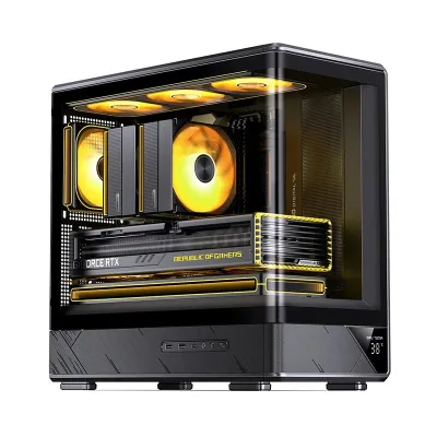Jonsbo D200 Case Micro-ATX 機箱 黑/白 (JONSBO-D200) - 黑色