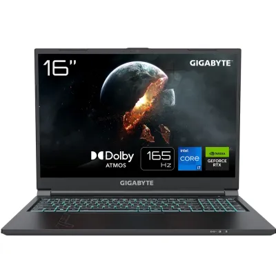 GIGABYTE 技嘉 G6 KF (2024) 電競筆記型電腦 [73HK854KH] (16吋 / WUXGA (1920 x 1200) 165Hz / Intel Core i7-13700H / GeForce RTX 4060 8GB GDDR6 / 16GB DDR5 / 1TB Gen 4 SSD / WiFi 6E / Windows 11 Home)
